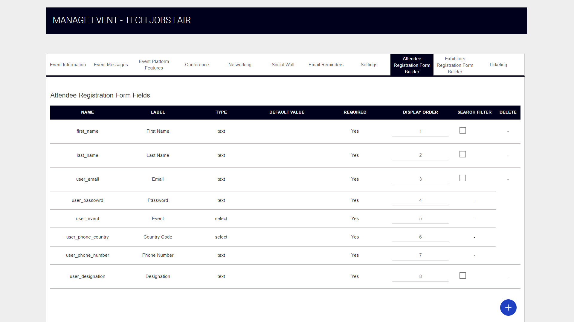 custom registration form builder